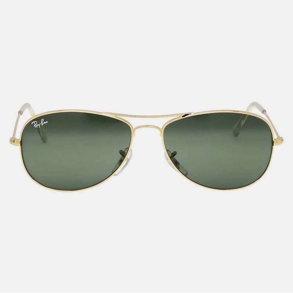 Ray Ban Small Cockpit Gold Frame Sunglasses